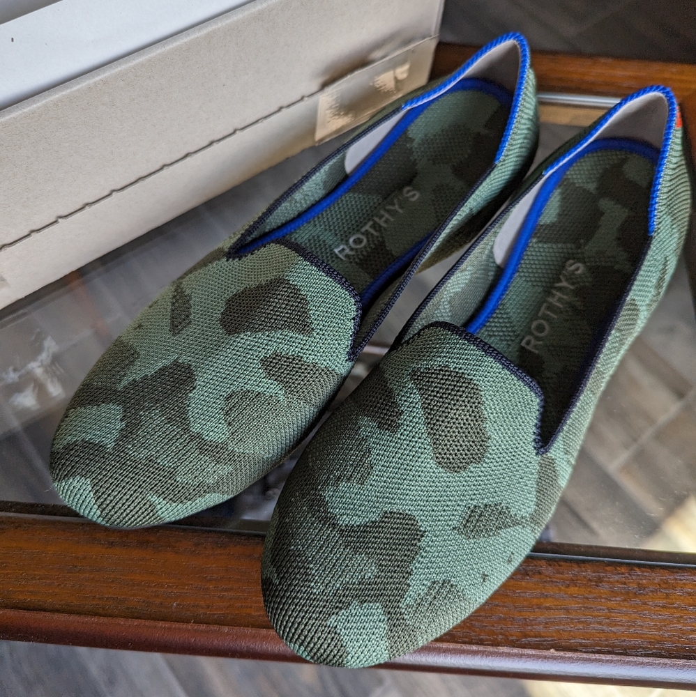 Rothys - Olive Camo Classic Loafers
